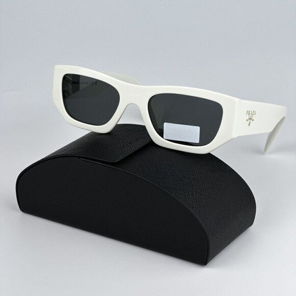 SALE! NEW Prada PRA01S 17K08Z White Grey Unisex Sunglasses PR A01S main image 5